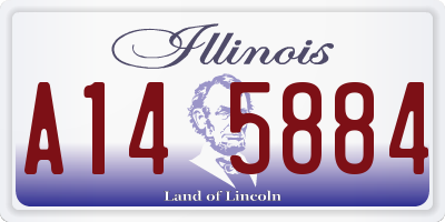 IL license plate A145884