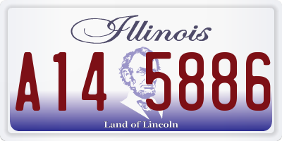 IL license plate A145886