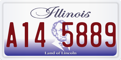 IL license plate A145889