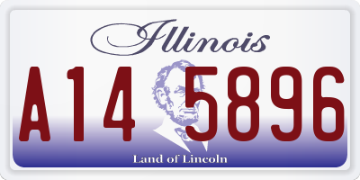 IL license plate A145896