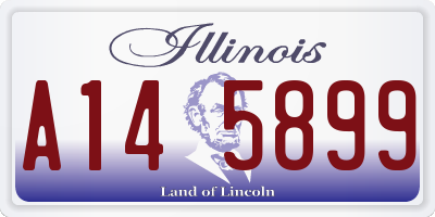 IL license plate A145899