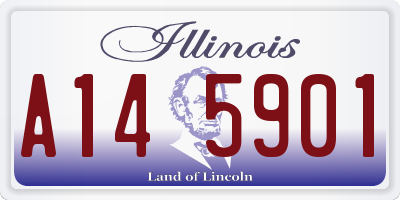 IL license plate A145901