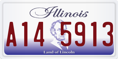 IL license plate A145913