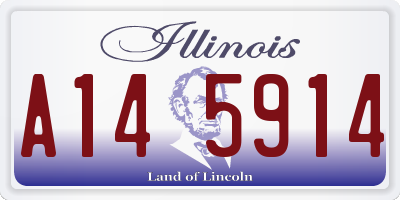 IL license plate A145914