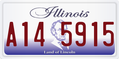 IL license plate A145915
