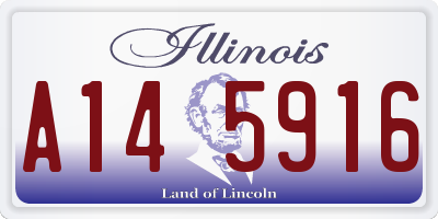 IL license plate A145916