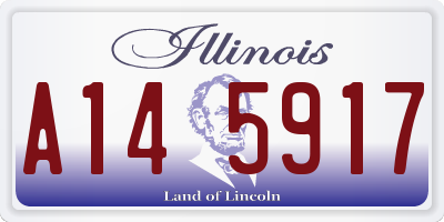 IL license plate A145917