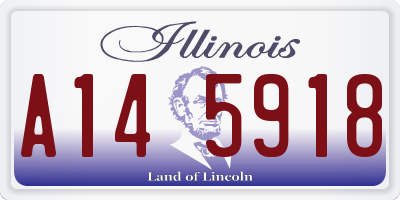 IL license plate A145918