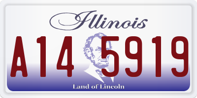 IL license plate A145919