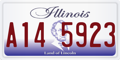 IL license plate A145923