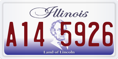 IL license plate A145926