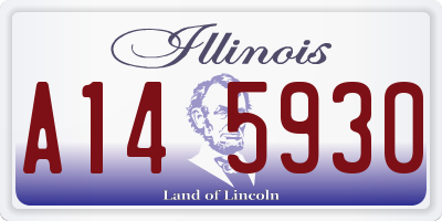 IL license plate A145930