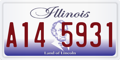 IL license plate A145931