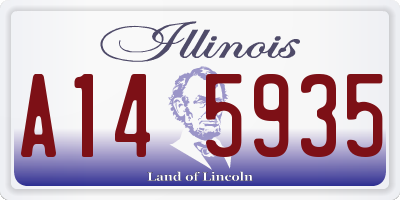 IL license plate A145935