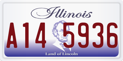 IL license plate A145936