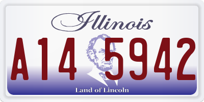 IL license plate A145942