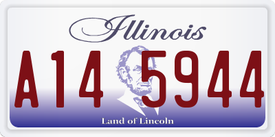 IL license plate A145944