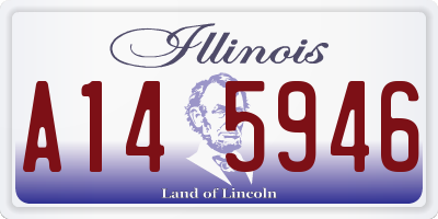 IL license plate A145946