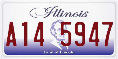 IL license plate A145947