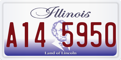 IL license plate A145950