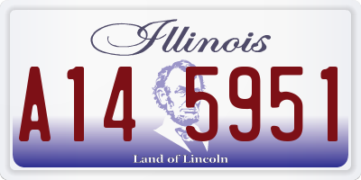 IL license plate A145951