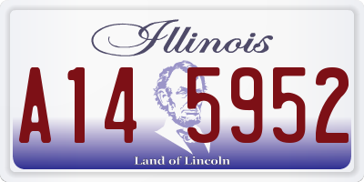 IL license plate A145952