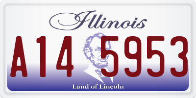 IL license plate A145953