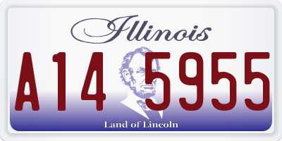IL license plate A145955