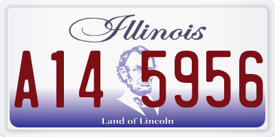 IL license plate A145956