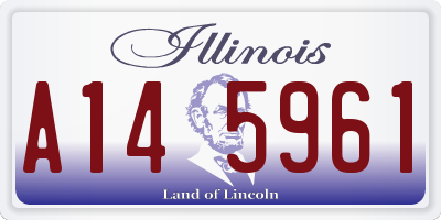 IL license plate A145961