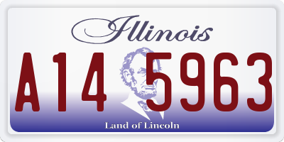 IL license plate A145963