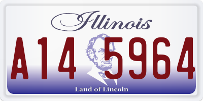 IL license plate A145964