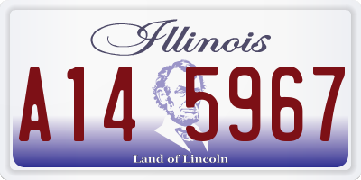 IL license plate A145967