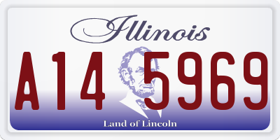 IL license plate A145969