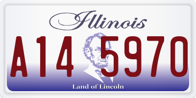 IL license plate A145970