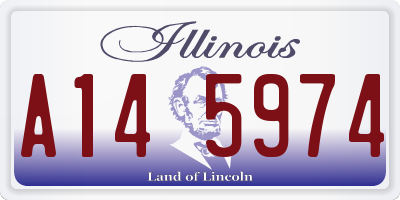 IL license plate A145974