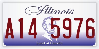 IL license plate A145976