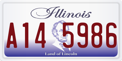 IL license plate A145986