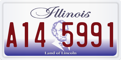 IL license plate A145991