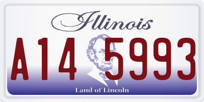 IL license plate A145993