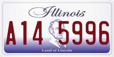 IL license plate A145996