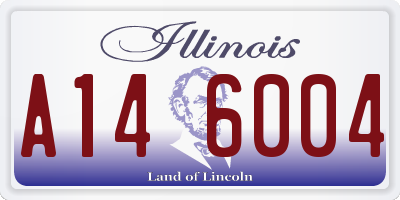 IL license plate A146004