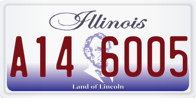 IL license plate A146005
