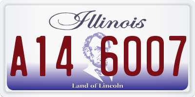 IL license plate A146007