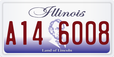 IL license plate A146008