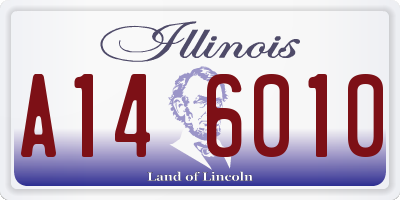 IL license plate A146010