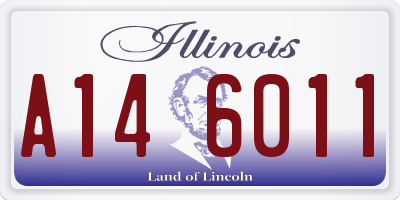 IL license plate A146011