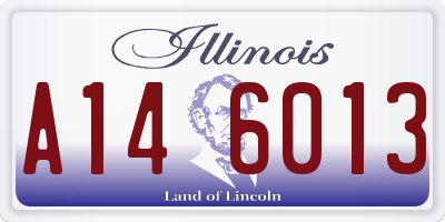 IL license plate A146013
