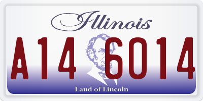 IL license plate A146014