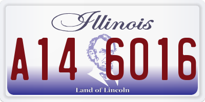 IL license plate A146016